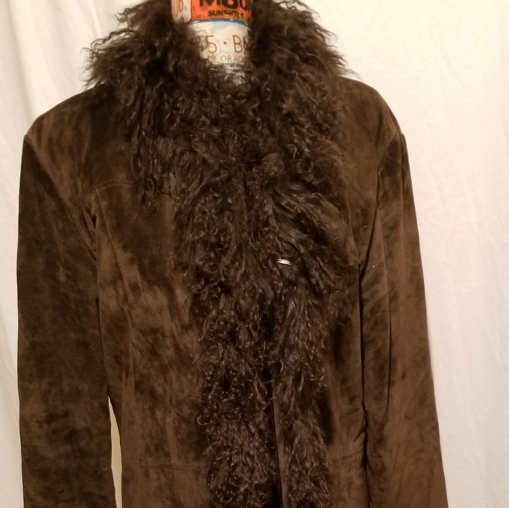Leather / suede coat